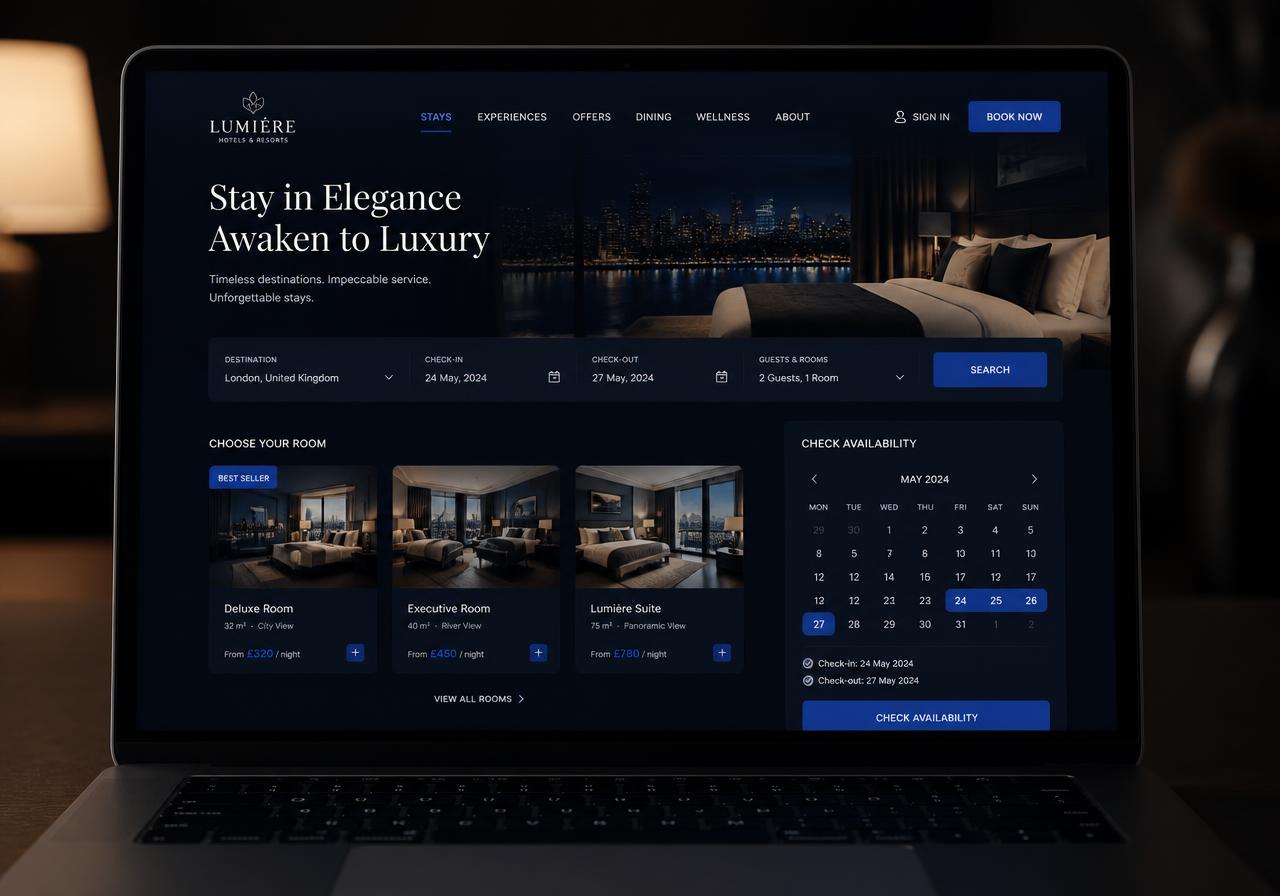 Hotel Booking Platform interface preview